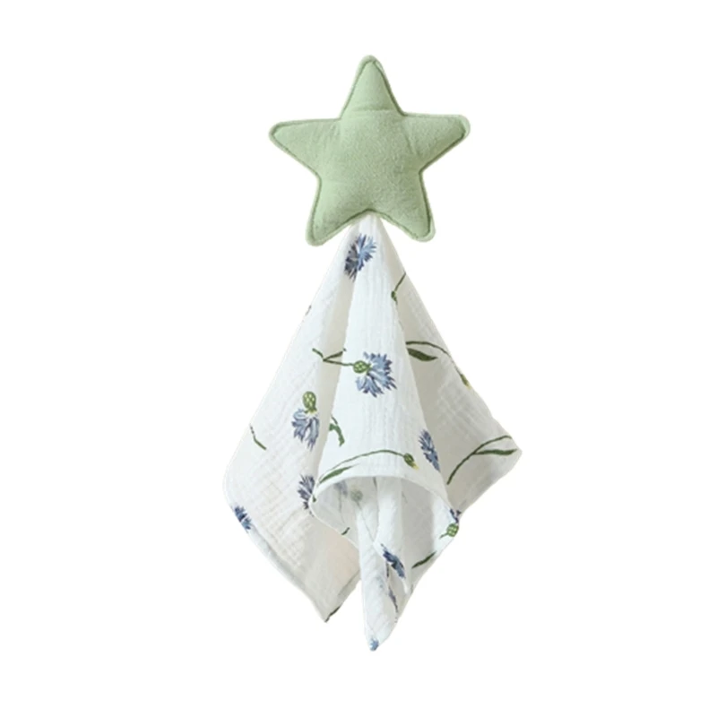 Baby Rattle Burp Cloth เด็กวัยหัดเดิน Soothing ผ้าเช็ดตัว Bib Baby Sleep Bibs การงอกของฟันของขวัญ Dropship