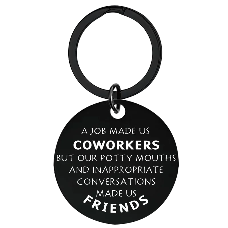 Cute Coworkers Employee Appreciation Gifts Keychain Coworker Leaving Going Away Retirement Farewell Gift Key Chain Pendant