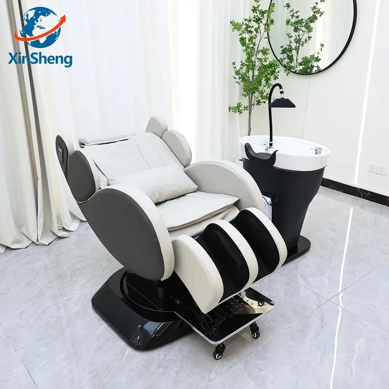 

Профессиональное массажное кресло-кровать для мытья головы с функцией вращения, для SPA-процедур, мебель для салонов красоты и парикмахерских