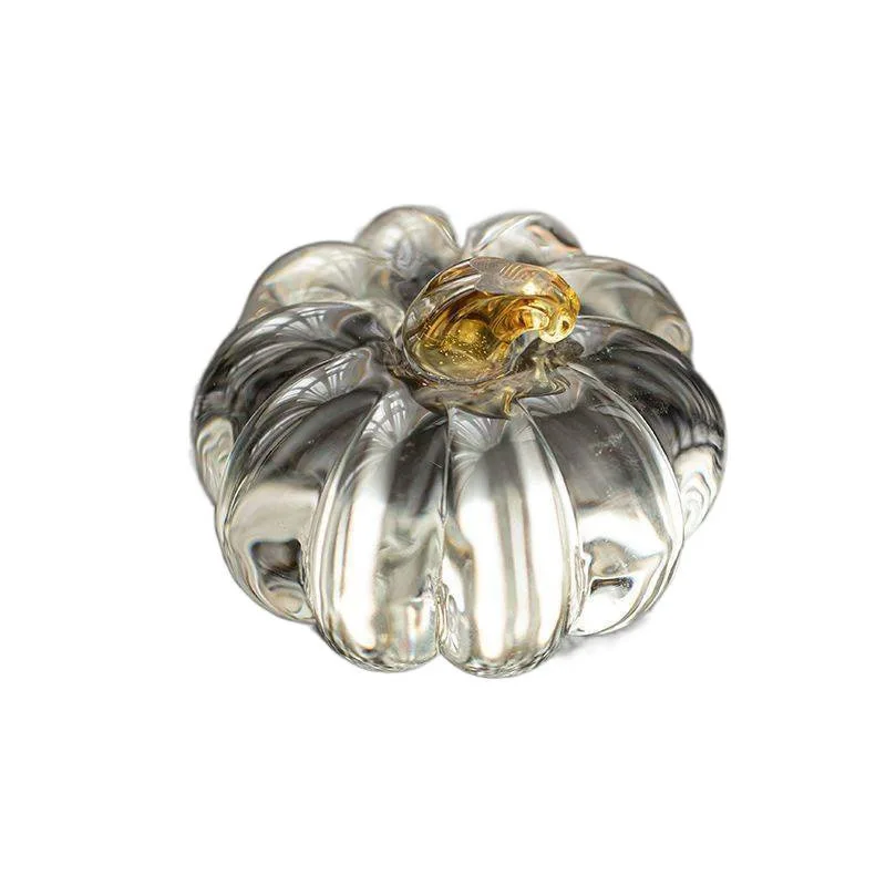 

glass pumpkin pet household zen matte cover creative tea table small ornament ceremony accessories
