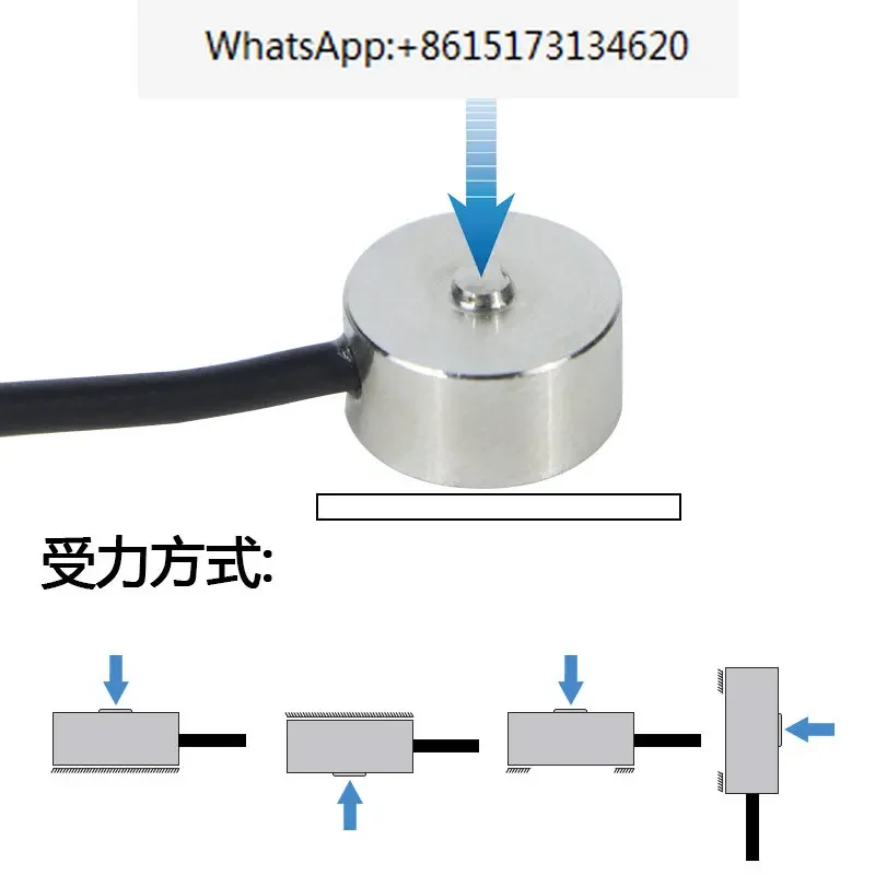 

10mm diameter high-precision robotic arm button type micro pressure sensor for weighing, detecting, and measuring force