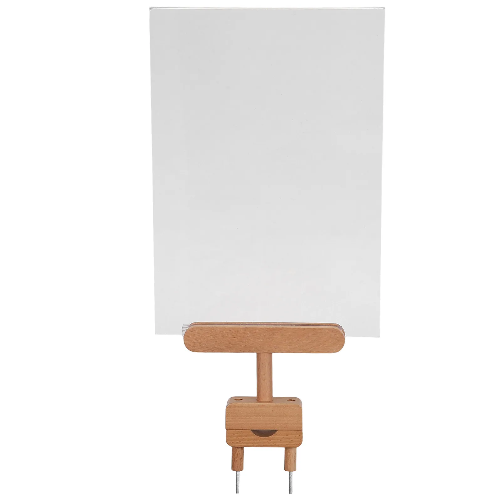 Beech Wood Clip-on Price Tag Holder for Store Shelves, Countertop & Grocery Retail Display – Reusable Wooden Label Clip