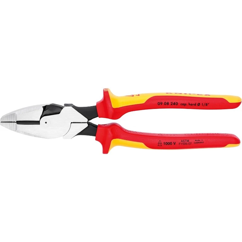 Tools LP - 9K989831US 10 -Piece 1000V Insulated High Leverage Pliers, Cutters, and Screwdriver Industrial Tool Set , Red,home.