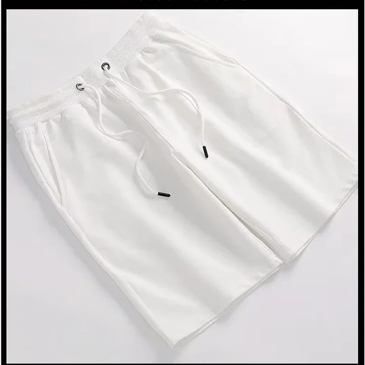 Pantaloncini di cotone da uomo estivi Ins Trendy Brand American Pantaloni larghi a cinque quarti Tendenza moda Pantaloni sportivi casual a gamba dritta