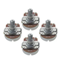 Neue 4 stücke große Gitarren potentiometer Töpfe kurze geteilte Welle 500k/250k für wählen Sie für Gitarren teile