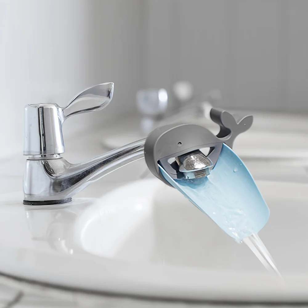 Cartoon Faucet Extender Splash-Proof Bathroom & Kitchen Sink Guide for Kids Babies Universal Hand-Washing Assistant