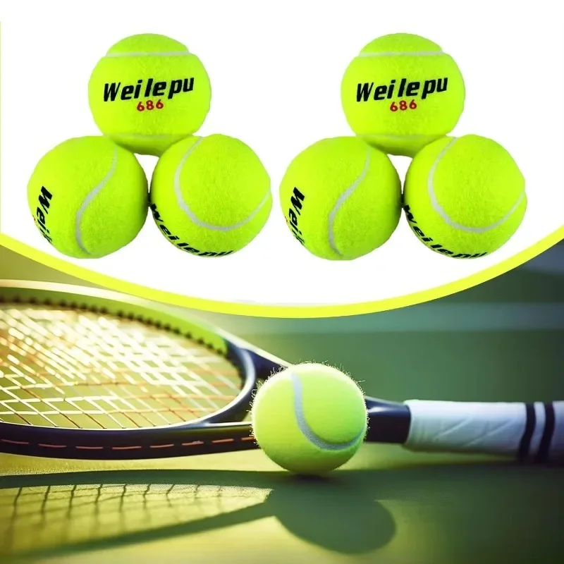 3/6 Stuks Tennisballen Hoge Bounce Praktijk Tennisbal Schoolclub Training Wedstrijd Sport Strandtennisbal Voor Beginners Hond