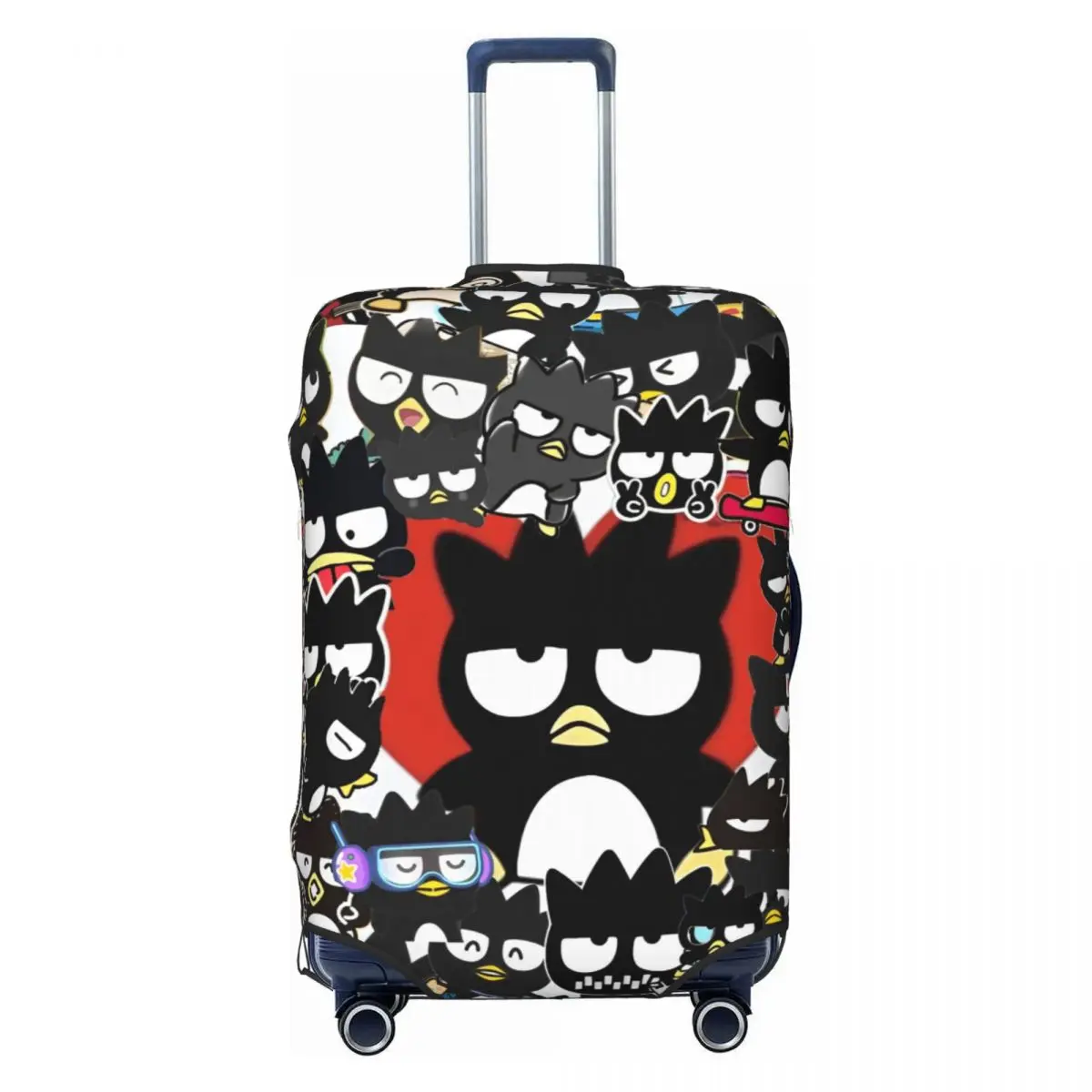 

Cute Badtz-maru Penguin Suitcase Cover Fun Travel Protection Luggage Case Vacation