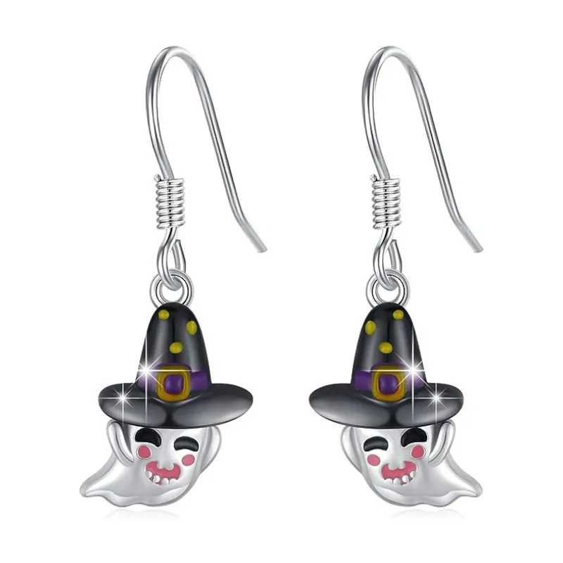 2024 New Specter Earrings Fashion Exquisite Cute Ghost Halloween Jewelry for Daughter Wife Family PartyGifts