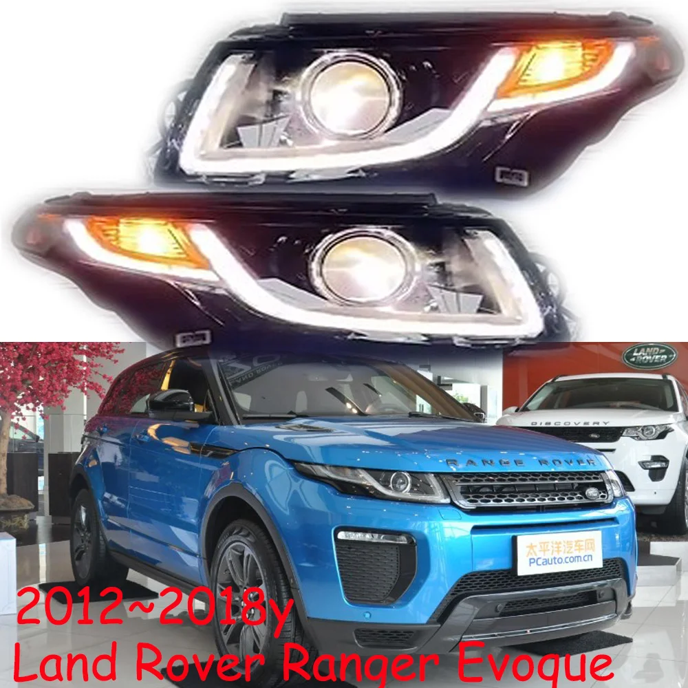 1pcs car accessories bupmer head light for Land rover Ranger Evoque headlight daytime light 2012~2018y for Evoque fog light