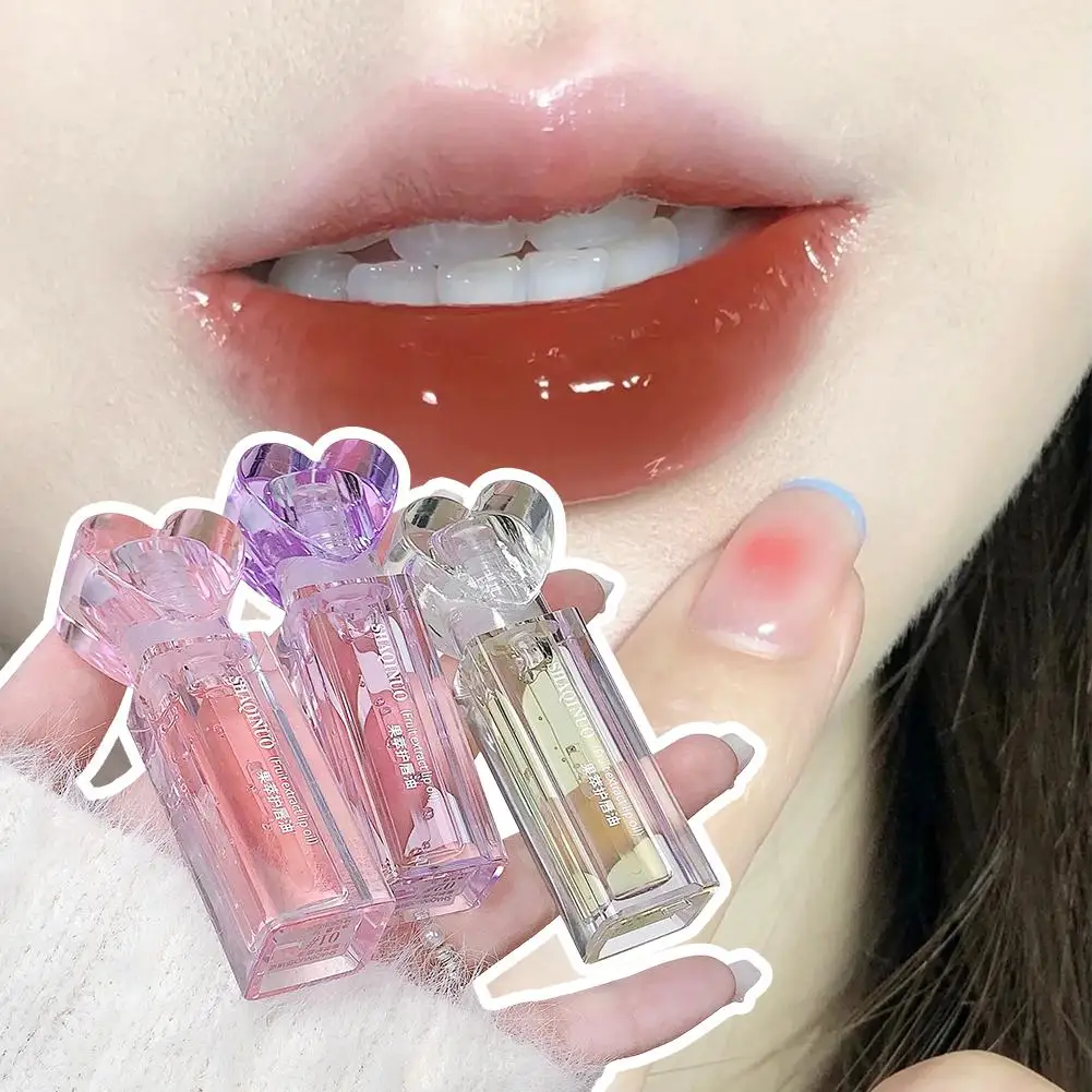 Bálsamo labial con extracto de fruta, hidratante, labios regordetes, aclara las líneas de resolver, brillo seco, lápiz labial labial, Base de grietas y fruta-fla W0R3