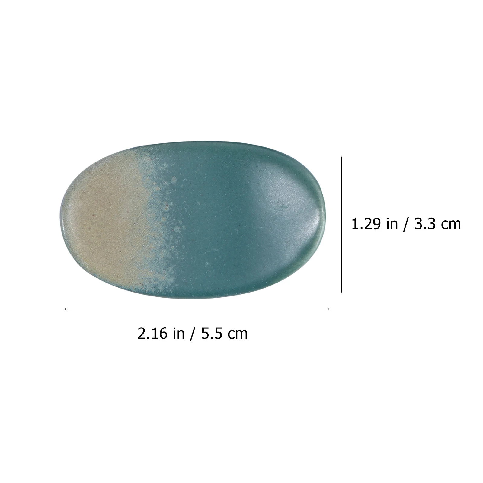 

6Pcs Ceramic Chopstick Holder Flambed Glazed Japanese Style Rest Pillow Rack Spoon Fork Holder Easy Clean Malachite