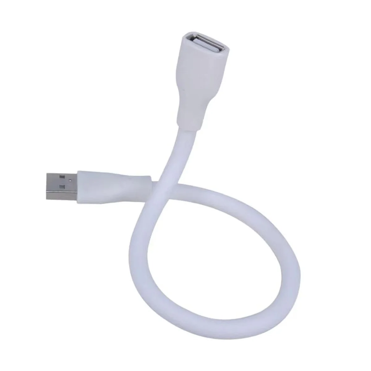 AT42 2 قطعة كابلات تمديد USB مرنة ذكر إلى أنثى مع مصدر طاقة 2 النوى مثالي لقراءة الكمبيوتر المحمول بإضاءة USB