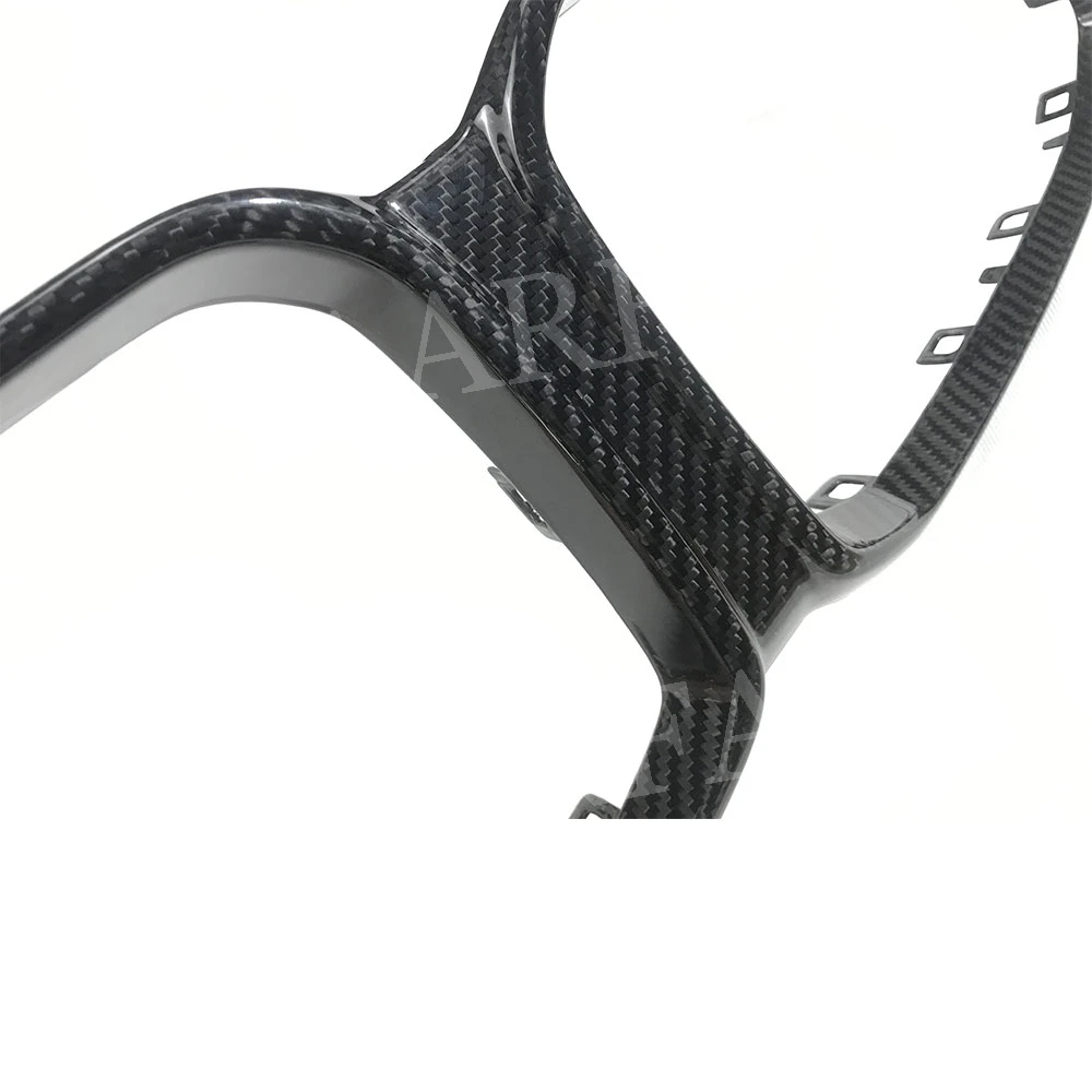 2 Series Front Grille Mesh Trim Dry Carbon Fiber Grill Outline Frame Cover For BMW F87 M2C Competition 2019 2020