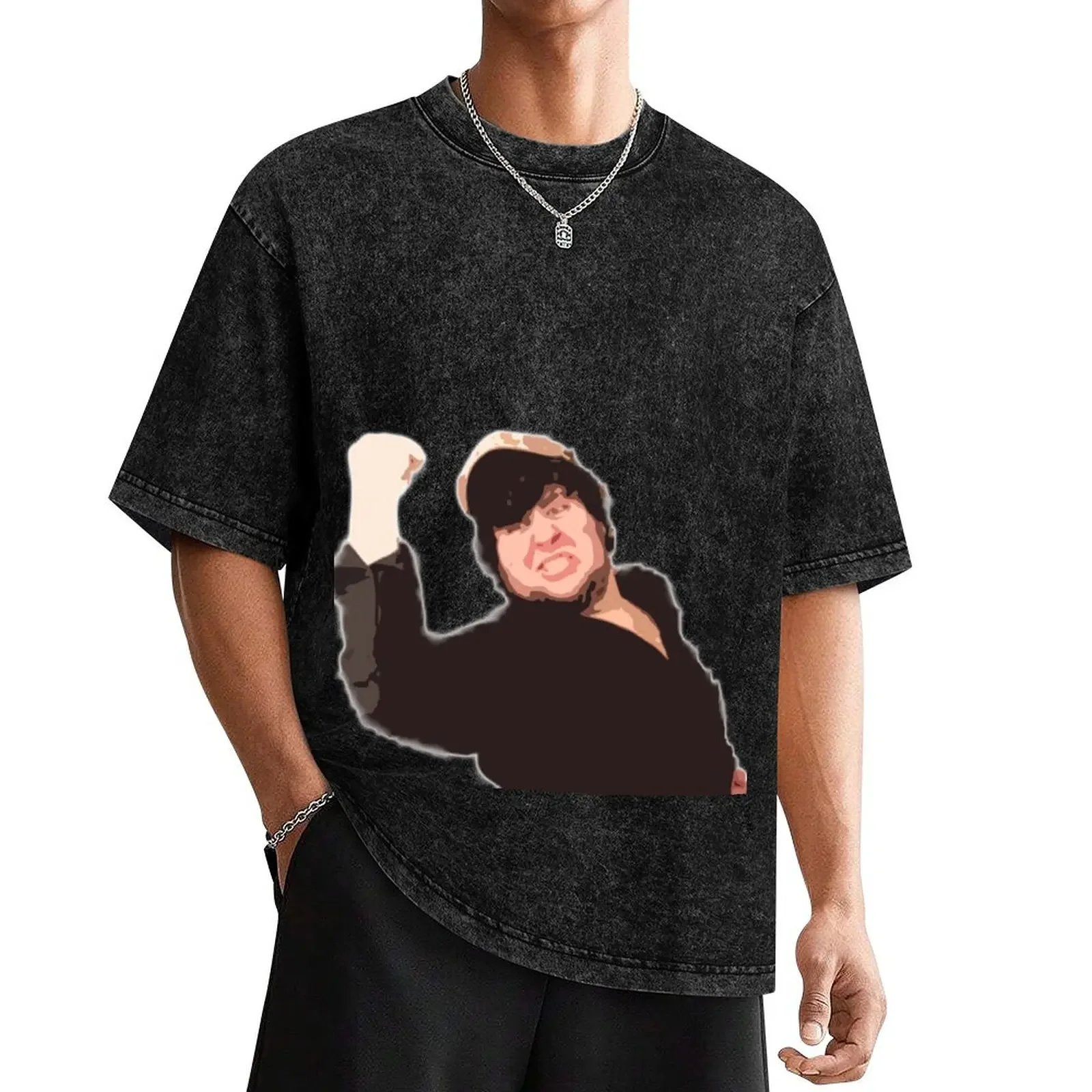 

Jontron Victory Pose Cutout filter T-Shirt anime figures summer tops anime mens designer t shirt