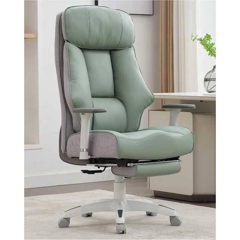 Big and Tall Office Chair 400lbs, Executive Office Chair with Foot Rest, High Back Office Chair with Back Support