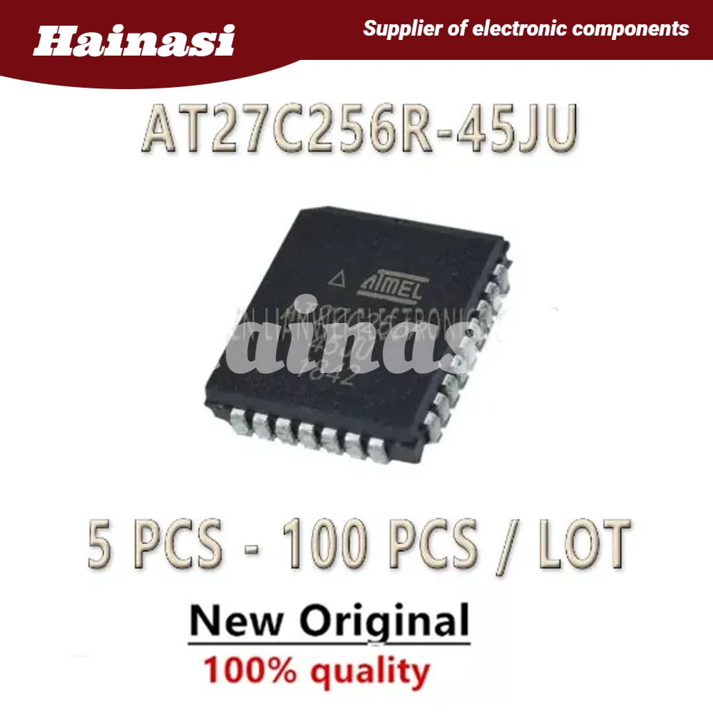 

(5pcs)AT27C256R-45JU AT27C256R-45 AT27C256R AT27C256 AT27C AT27 IC Chip PLCC-32