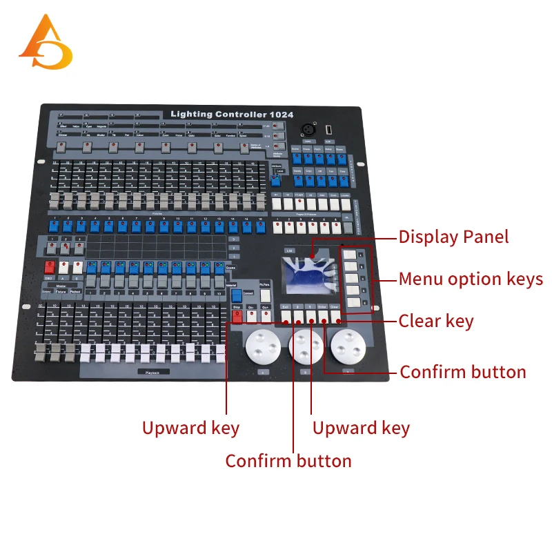 DMX Console 1024 Channels With Case For Professional Stage Lighting Control DJ Disco Nightclub Concert