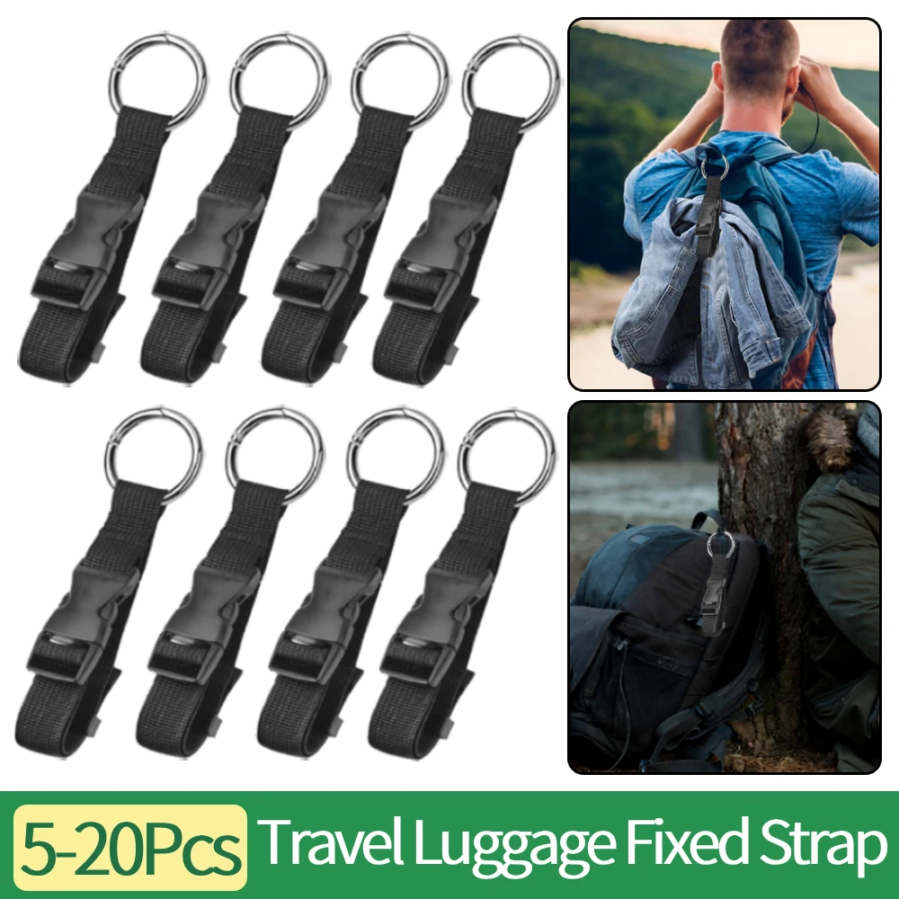 5-20 قطعة أمتعة السفر حزام ثابت مع الإصدار مشبك ظهره حزام خارجي مكافحة سرقة ظهره جاكيتات القابض أدوات السفر #1
