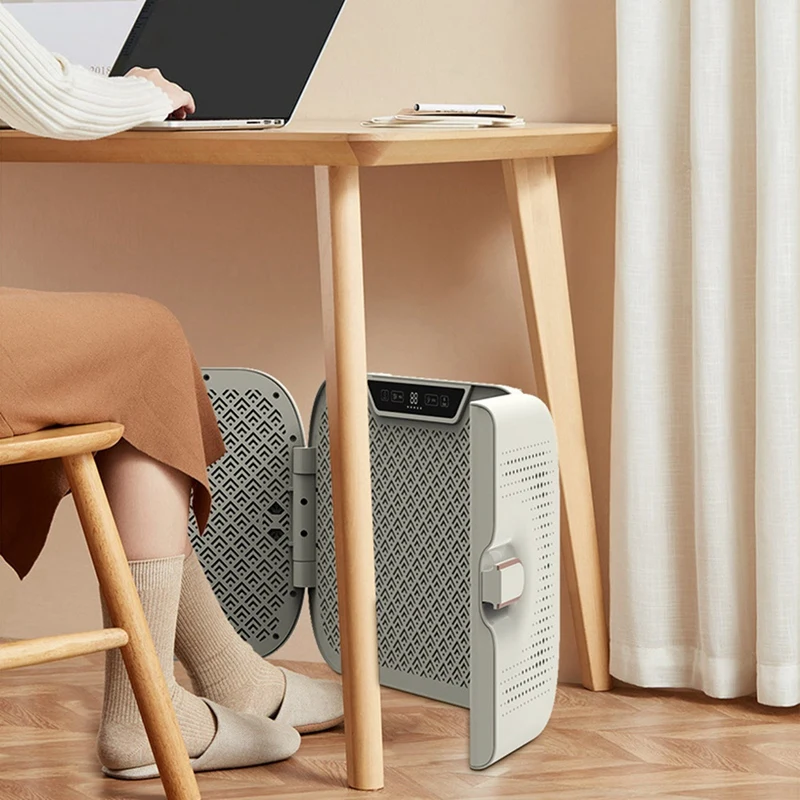 Электрическая грелка для ног BAAD, складная грелка для ног под столом для ног и ног, портативный обогреватель для офиса и дома