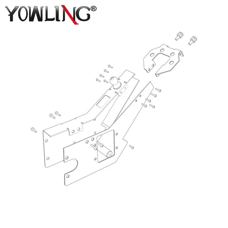 

For KOVE 450 Rally 450Rally 2022-2023-2024 Motorcycle Accessories Aluminium Front Headlight Bracket Upper Fairing Stay