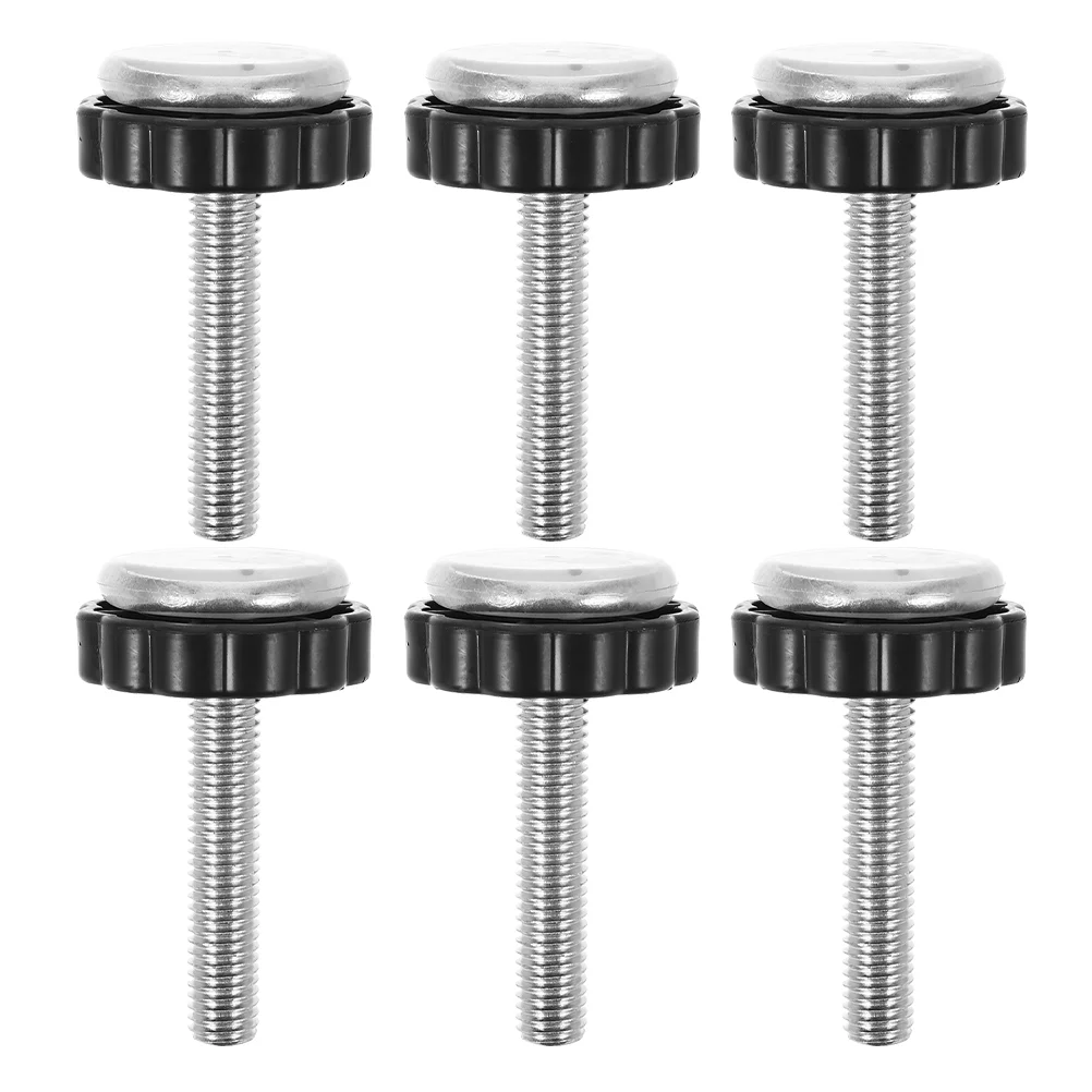 6 Pcs Replacement Parts Kit Stair Door Window Safety Guardrail No Drill Mounting Hardware Adjustable Foot Screw Easy