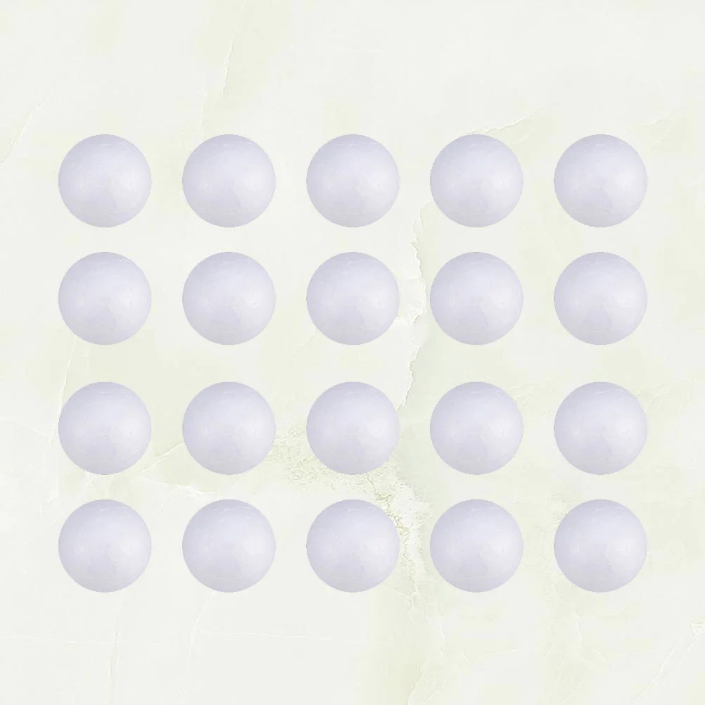 200 Pcs Solid Ball Gold Decor Polystyrene Balls White Decorate Craft 6cm Decorations