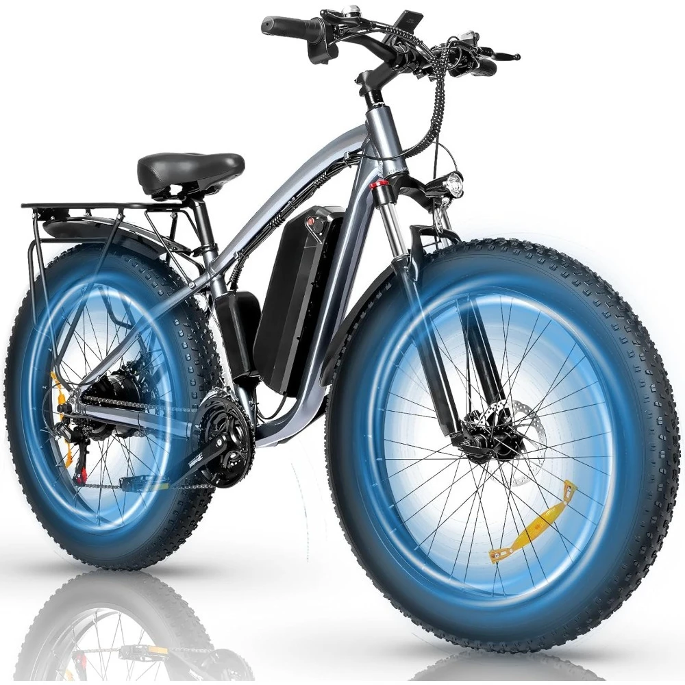 

Электрический велосипед для взрослых, двигатель 1500/2000 Вт, 31 миль в час, съемный аккумулятор 48 В, 15,6/23 Ач, 25-50 миль, вездеход 26 дюймов для гор