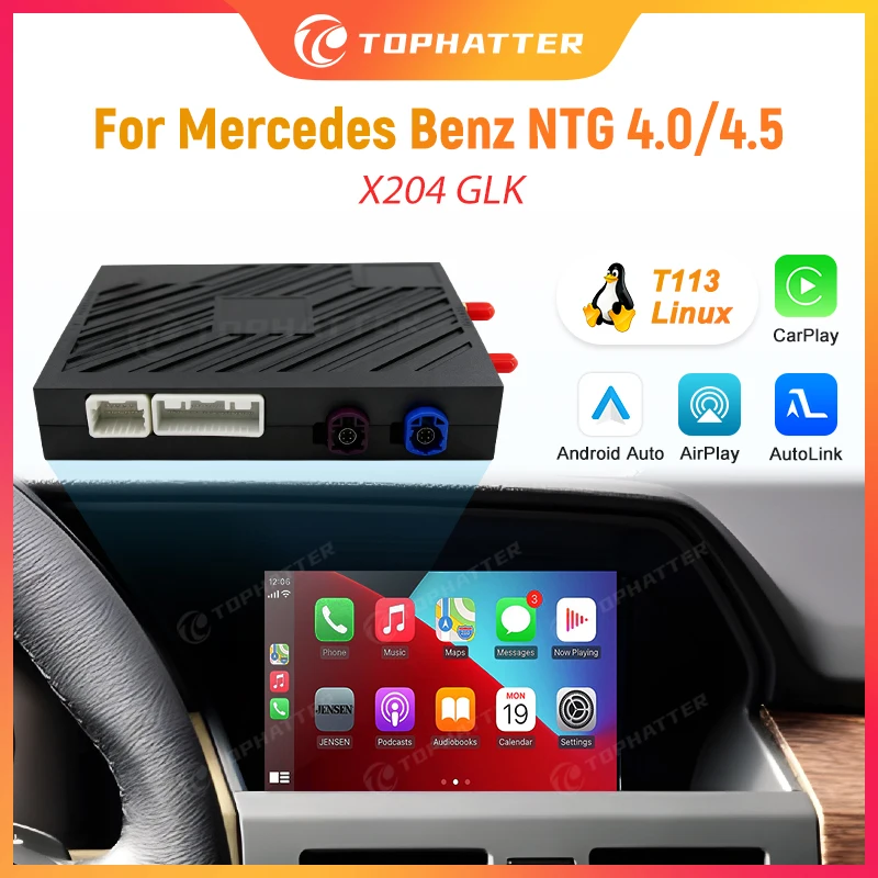

For Mercedes Benz X204 GLK Class 2008-2015 Android Auto CarPlay Multimedia Video Interface Box OEM HD Screen Mirroring