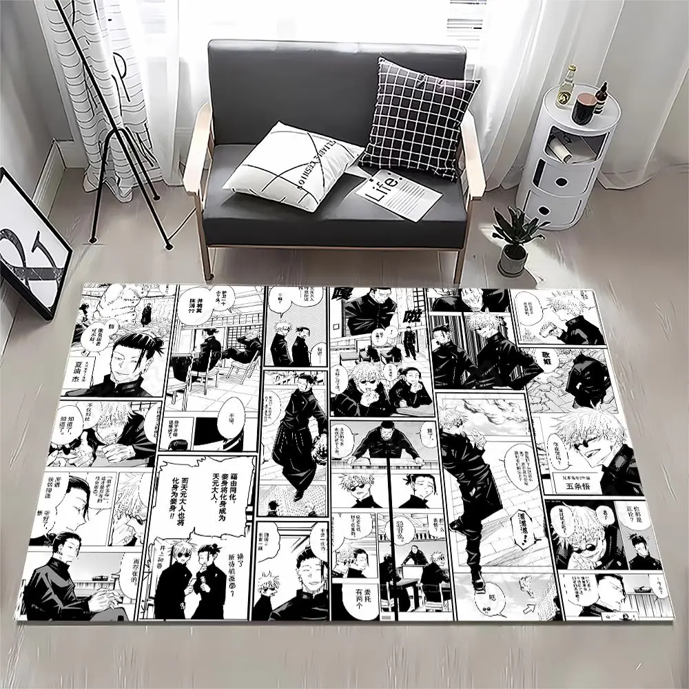Anime Ryomen Sukuna Manga Splicing Blanket 3D Digital Print Manga Style Household Leisure Soft Flannel Blanket For Home Camping