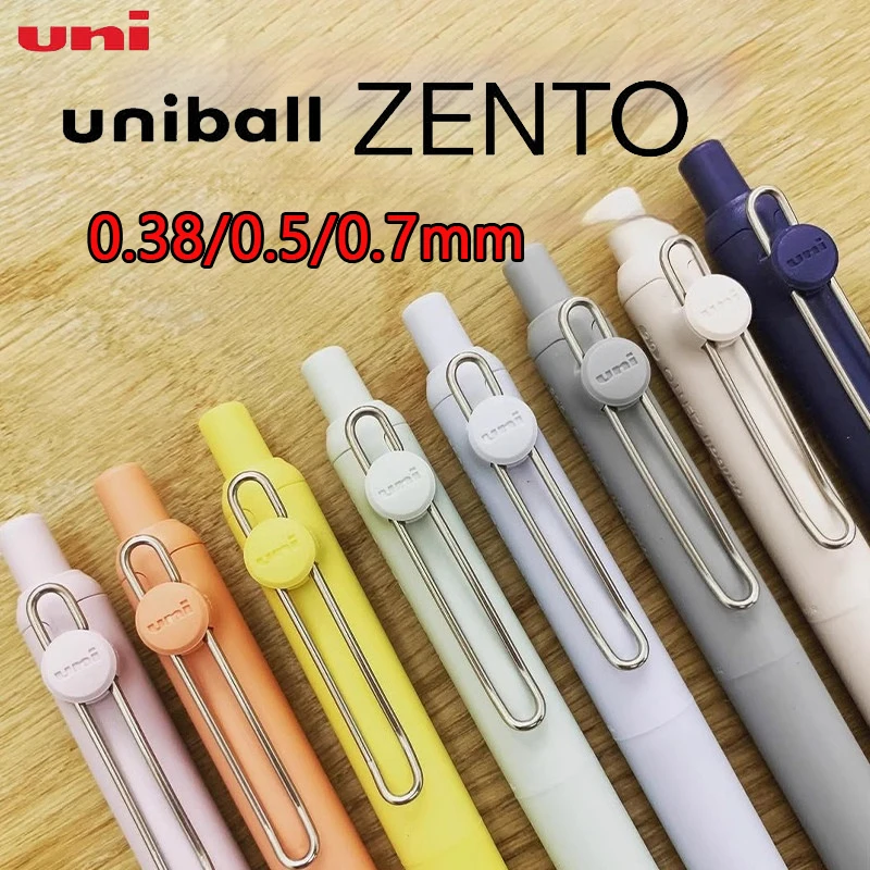Image of Uni Uniball Zento Einziehbarer Gelstift 0,38/0,5/0,7mm Japanisches Schreibwarenprodukt Schnelltrocknend Glatt Schreibend für Büro- und Schulbedarf