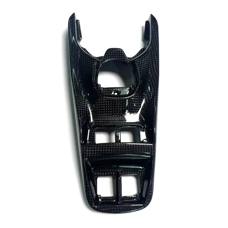 Für Rechtslenker 488 GTB Spider RHD Auto Dry Carbon Fiber Center Konsole Schalter Basis Abdeckung Innen Kits Zierleisten