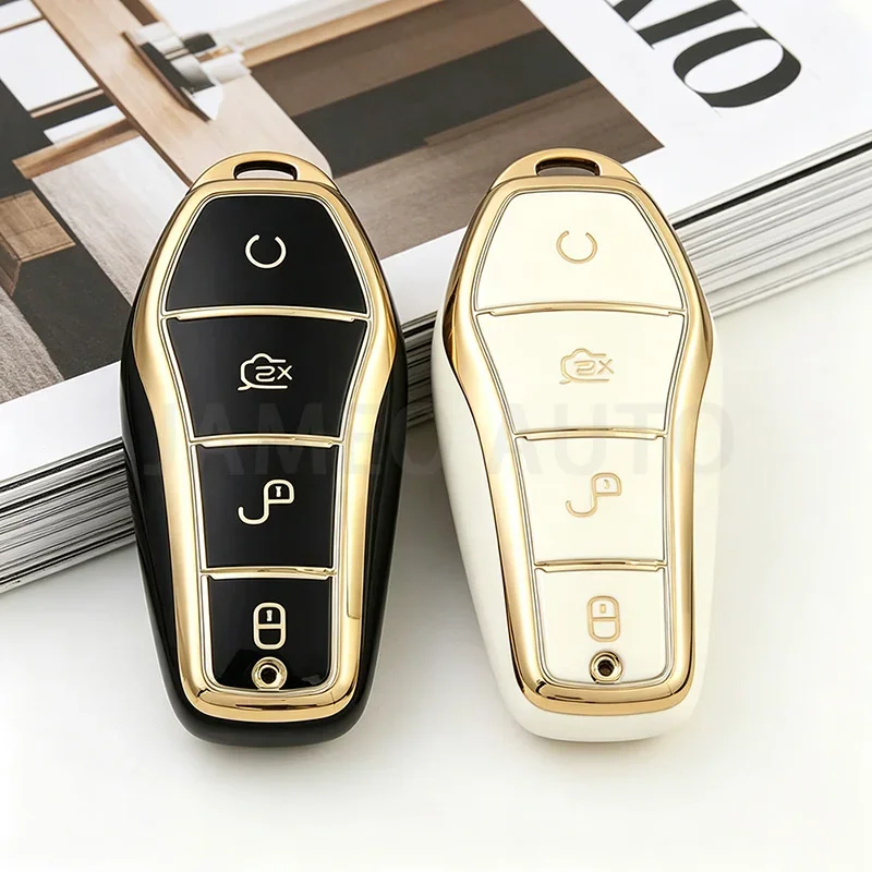Für BYD Atto 3 Han EV Dolphin Song PRO Max Tang DM Yuan Dolphin E2 Qin PLUS TPU Autoschlüssel-Hülle Fernbedienungsgehäuse