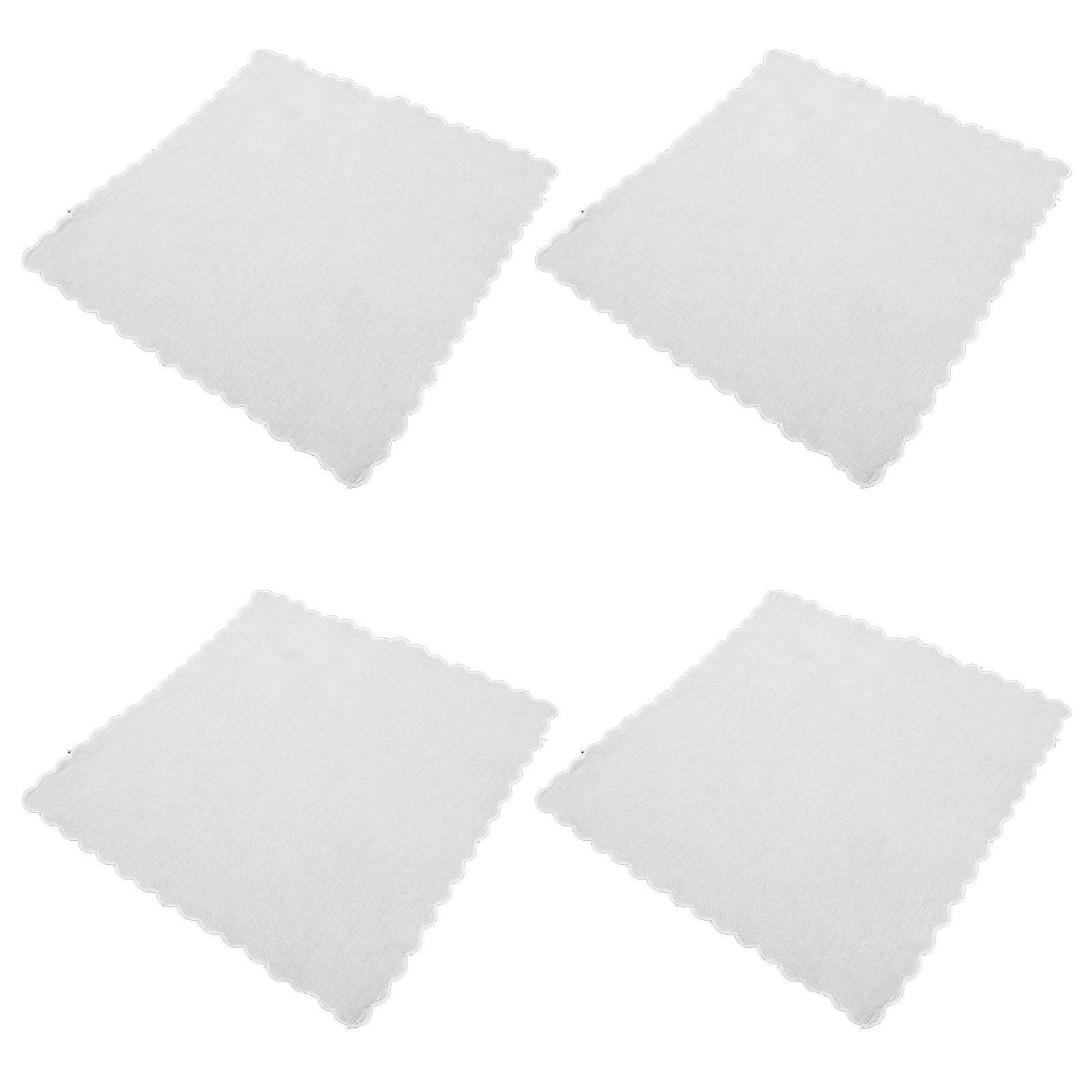Fazzoletti in cotone dipinti a mano Sciarpe quadrate Fazzoletti bianchi fai-da-te per donna Uomo Morbido assorbente compatto leggero