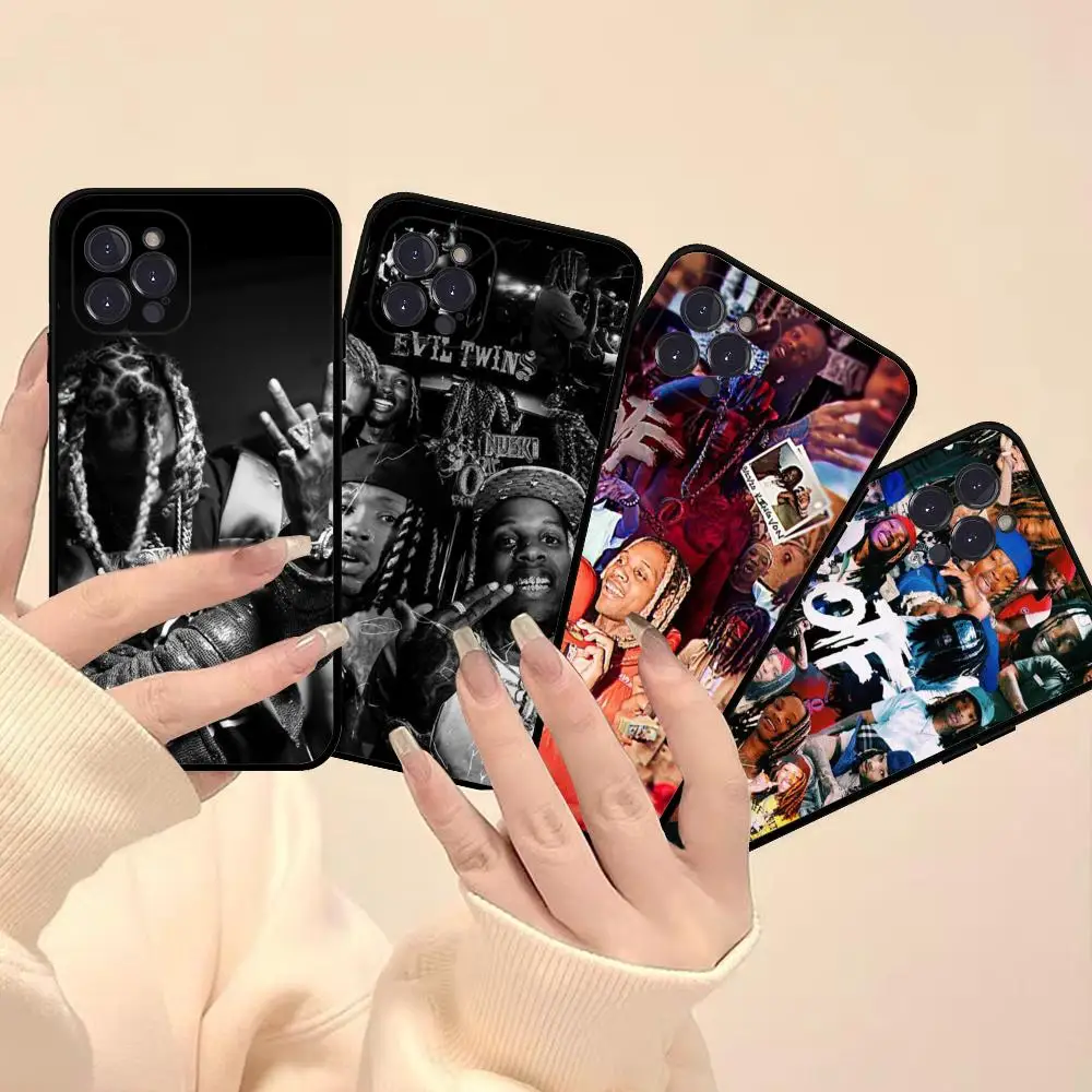 Rapper L-Lil D-Durk Phone Case Silicone Soft for iphone 15 14 13 12 11 Pro Mini XS MAX 8 7 6 Plus X XS XR Cover