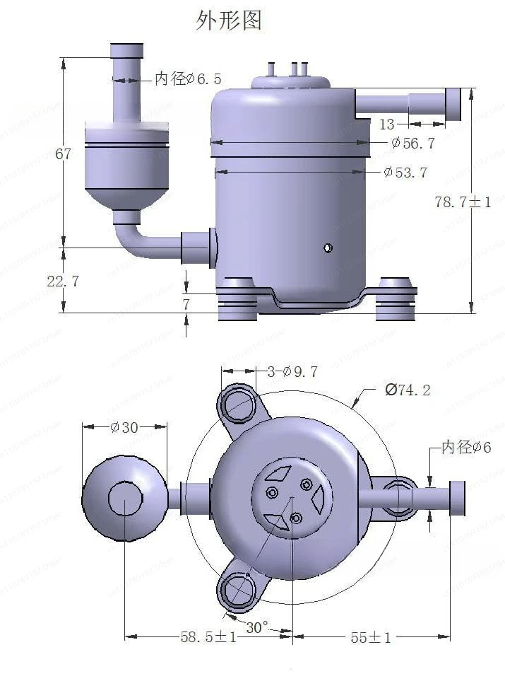 12V 24V 48V DC Air Compressor 450W High Power for Car Refrigerator Mini AC Cooling R134A Portable Freezer RV Truck Marine Use