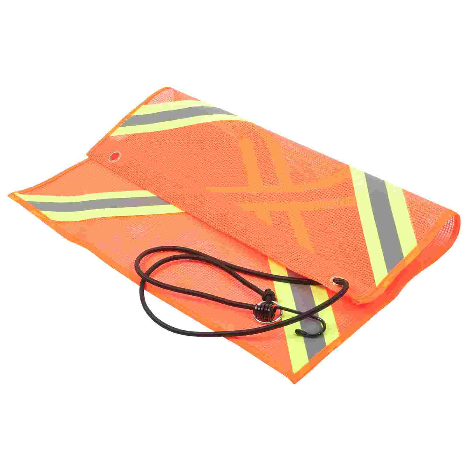  Trailer Safety Flag Hanging Flags for Trucks Polyester with Bungee Rope Decorative