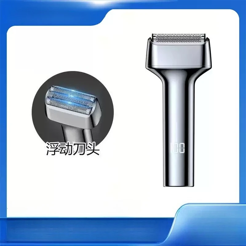 Portable Reciprocating Electric Shaver 3‑Blade Head Rechargeable Whole‑Body Waterproof For Men Travel Use