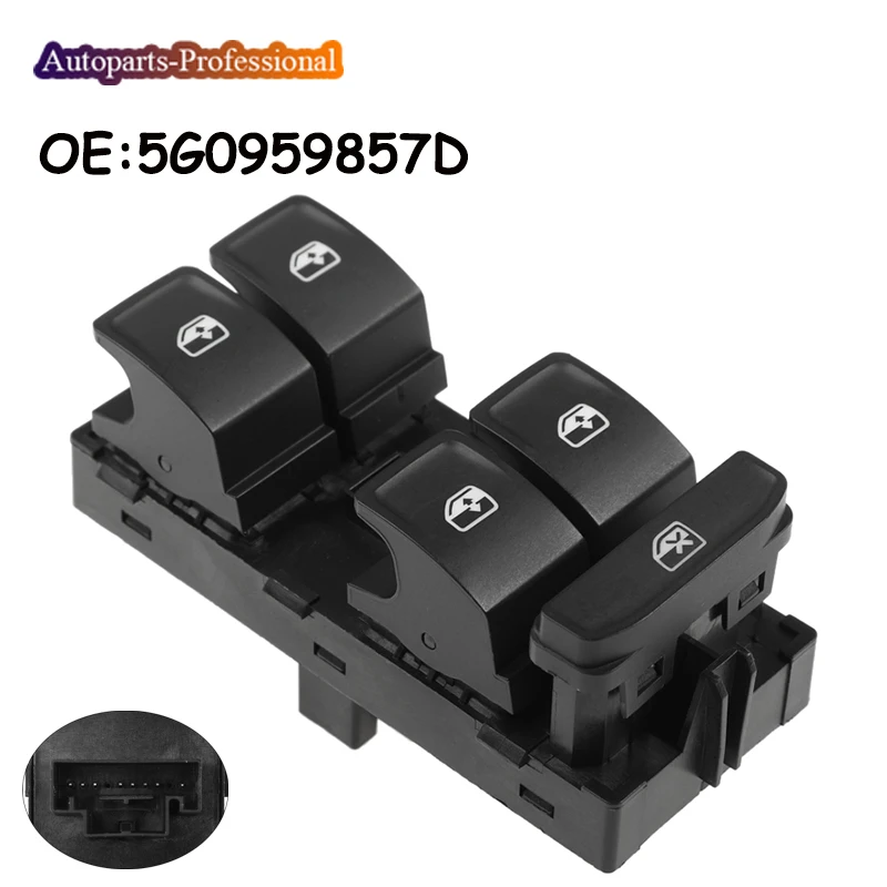 Interruptor de ventanilla eléctrica para coche, accesorio para Volkswagen Golf 7 Passat 3G Seat Ateca Ibiza/ST Leon, 5G0959857D, nuevo
