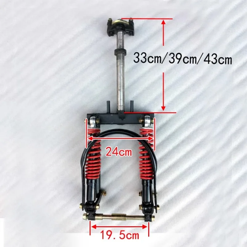 Electric Tricycle Accessories Front Shock Absorber Goods Van Front Damping Fork Closed Tricycle Directional Device Front Shock