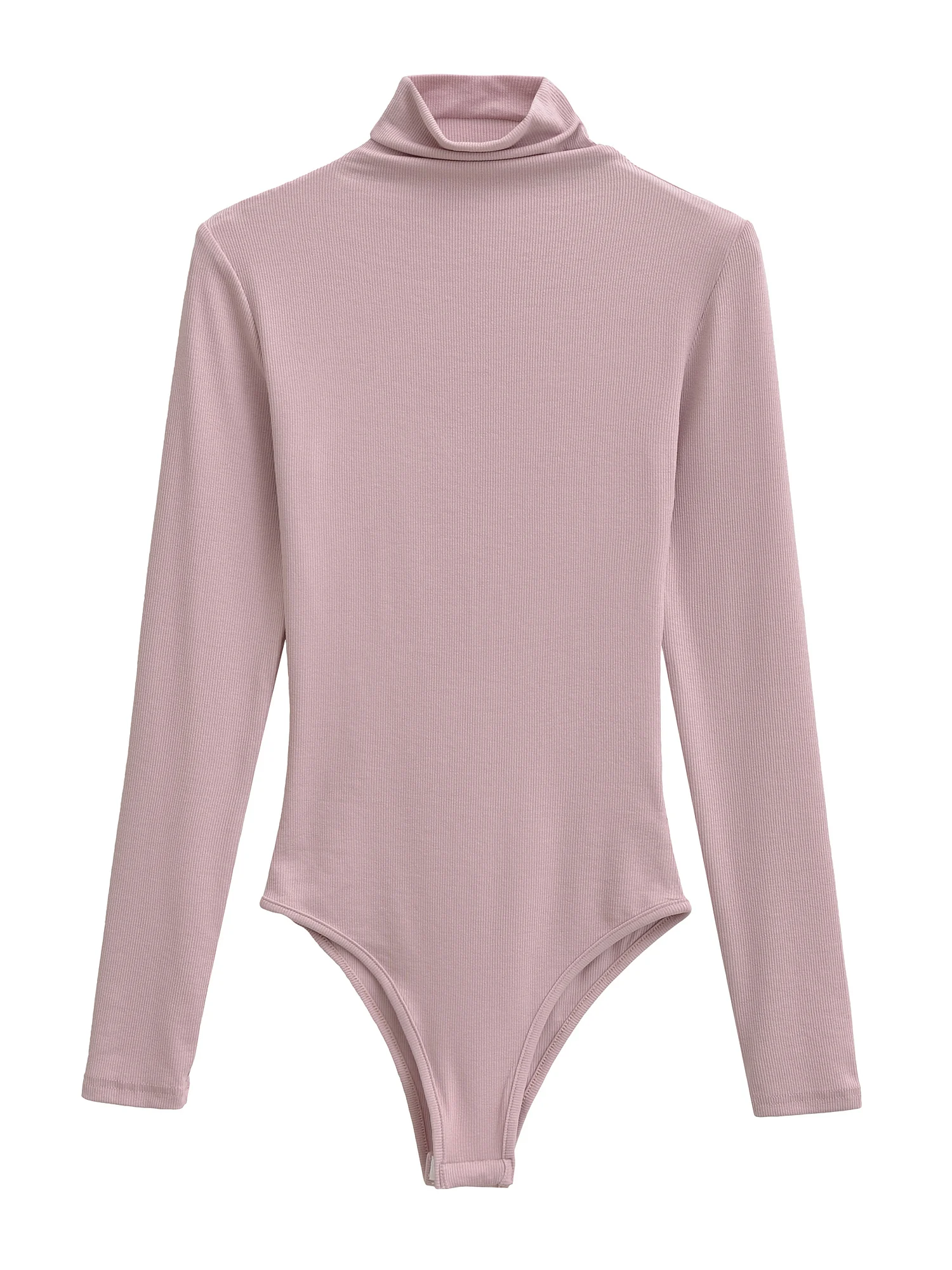 Retro Sexy Abnehmen High Ne Long Sve frauen Elastische Enge Basis irt Top Bequeme Gerade Cut Pendeln Sle