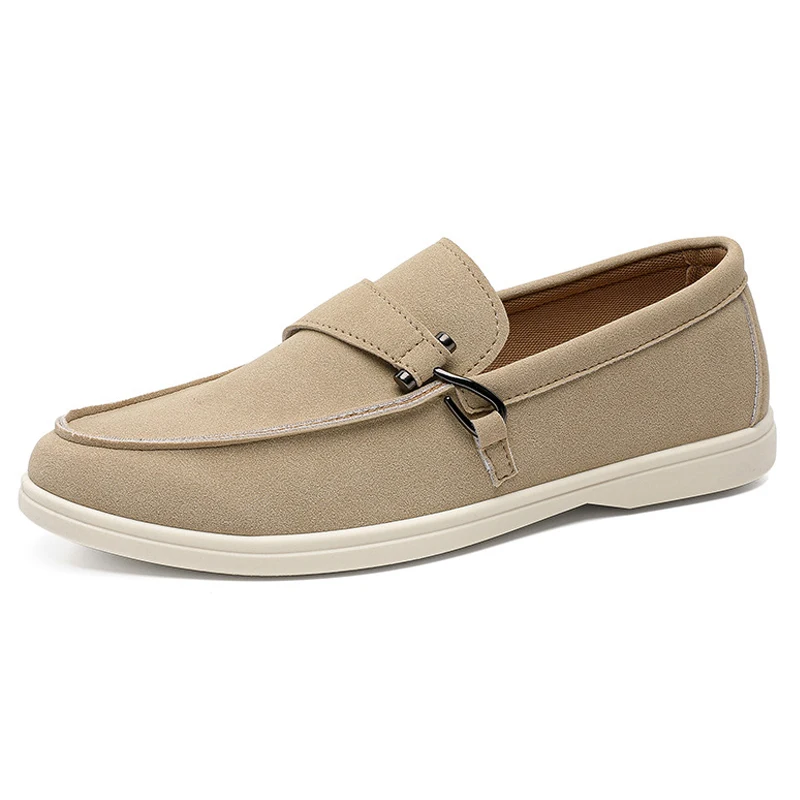 Men's Loafers British Style Office Casual Single Shoes Comfy Outdoor Driving Walking Shoes Fashion Slip-on Flat Shoes Size 39-45