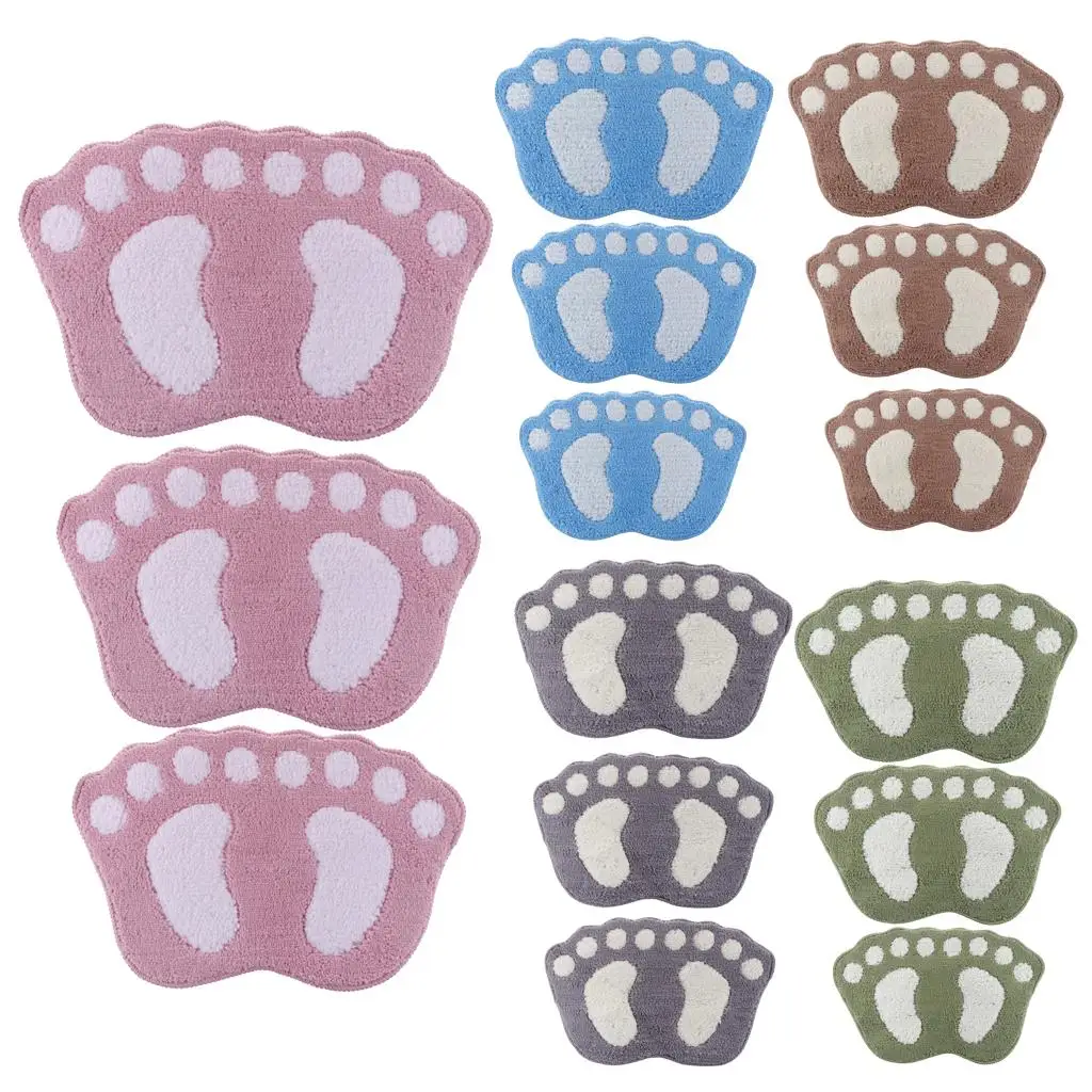 

Big Feet Bathroom Bedroom Floor Mat Shower Rug Non- Khaki 58x88cm