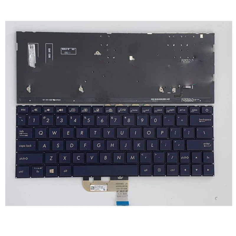 Imagem -03 - Teclado dos Eua para Asus Zenbook 13 Ux333f Ux333 Ux333fn U3300f Uf3300fc Inglês Retroiluminado