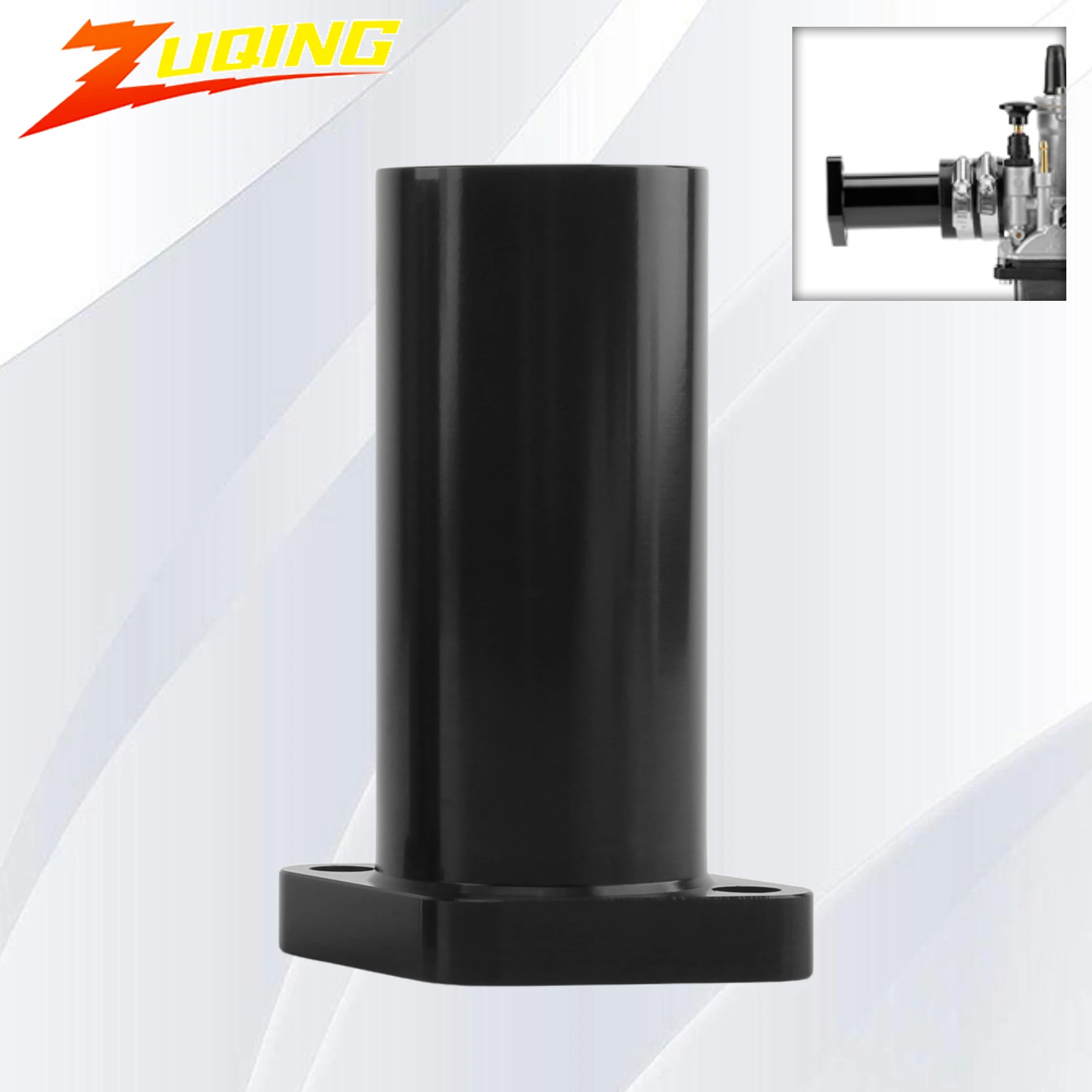 

For VM24 PWK 21-30mm Motorcycle Carburetor Intake Pipe Lengthened Inlet Manifold CNC Aluminum Carb Intake Adapter Modified Parts