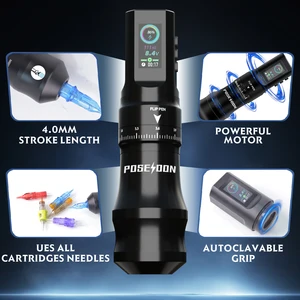 Poseidon-Tattoo Gun Kit for Permanent Makeup, Legal Tattoo, Pen, Food, High Quality, New 10 Main Sales Real Firearms - №10