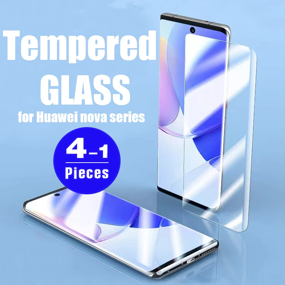 1-4Pcs For Huawei nova 10 10Z 9 8 pro Tempered glass screen protector For Huawei nova 8i 7 SE Youth protective film smartphone