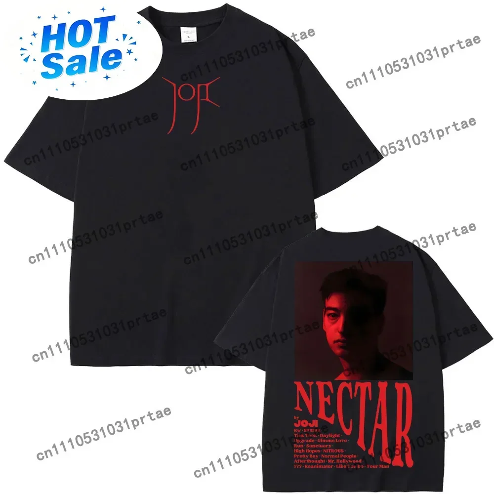 Joji TEE Same As Official Website 100% High Quality Comfortable Tee-shirt Summer O-neck Graphic Printing FemaleMale Tees black