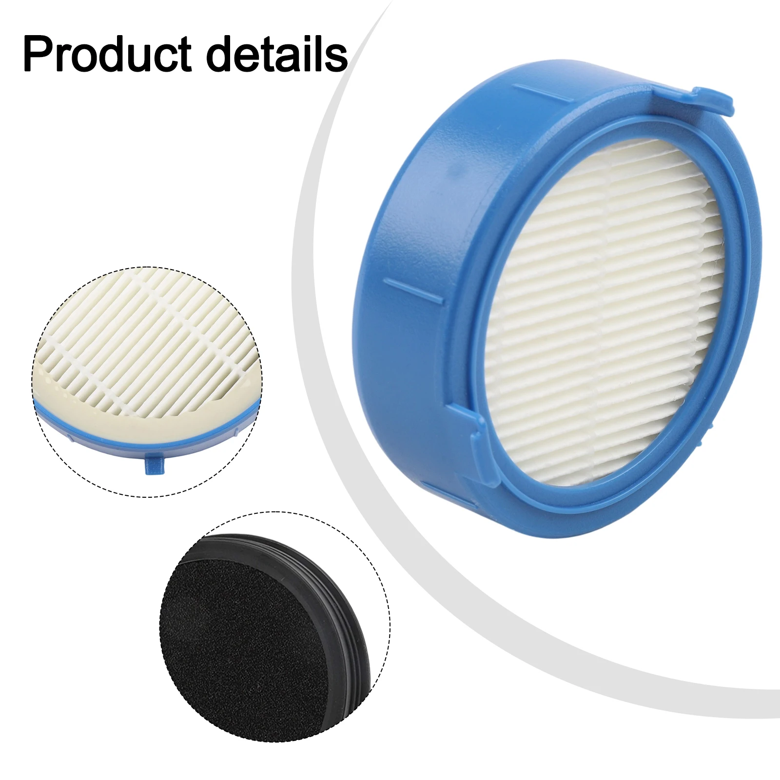 As Shown Cordless Vacuum 5-Stage Filtration Inlet Elements Outlet Filter Elements For AEG 8000 As Shown Cordless