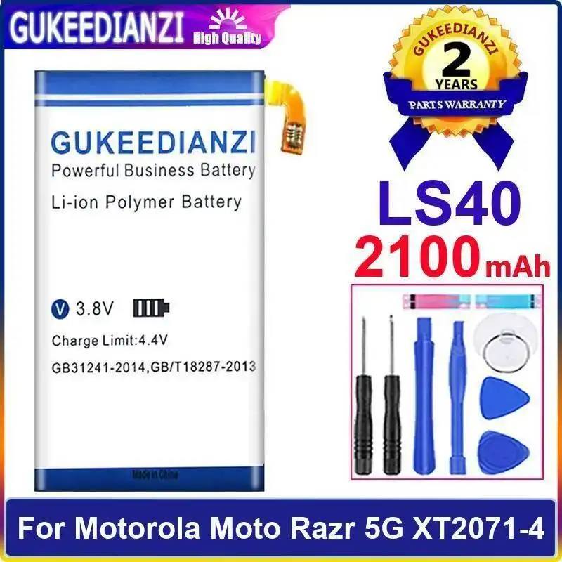 

Для Motorola Moto Razr 5G XT2071-4 аккумулятор мобильного телефона безопасный большой емкости 2100 мАч LS40